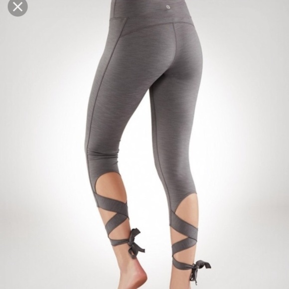 manduka Pants - Manduka Tie Crop Flux Yoga Leggings XL